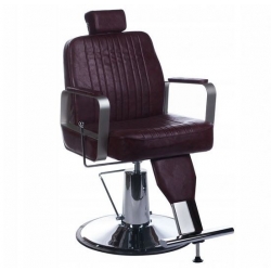 Fotel barberski HOMER BH-31237 Wiśniowy
